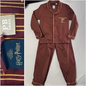 POTTERY BARN TEEN Medium Harry Potter GRYFFINDOR House‎ 2 Pc PAJAMA SET